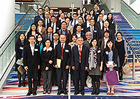 Participants of CUHK and Sun Yat-sen University (SYSU) in the CUHK-SYSU Partnership Steering Committee Meeting pose for a group photo